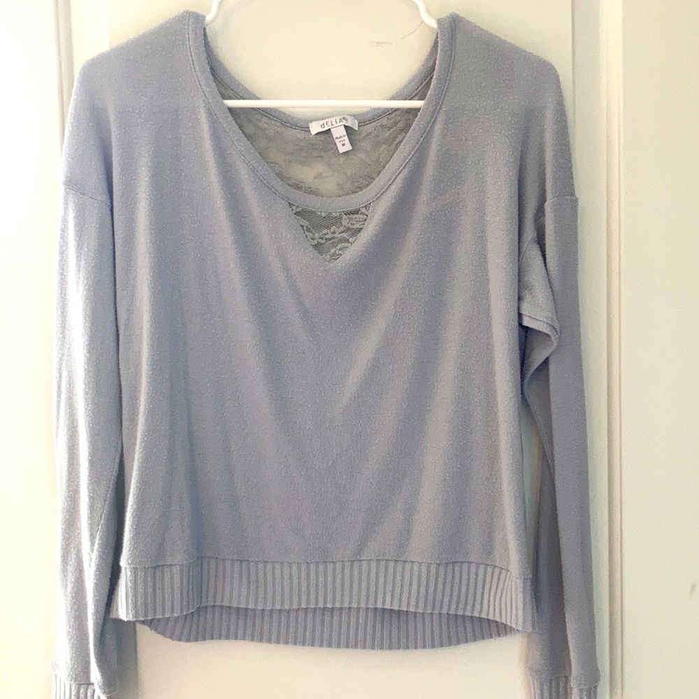 Delia’s Medium Lace Detail Top